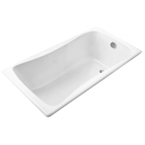 Kohler BLISS™ 1.7米嵌入式鑄鐵浴缸+浴缸扶手 (K-15849T-GR-0+ K-17275T-CP)